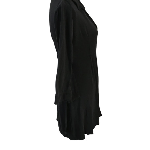 Black Wrap Dress - Picture 2 of 8